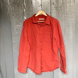 Outerknown Blanket Shirt - L Red/Paprika